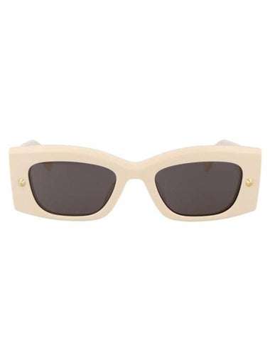 Sunglasses AM0426S 005 005 IVORY IVORY GRAY - ALEXANDER MCQUEEN - BALAAN 1