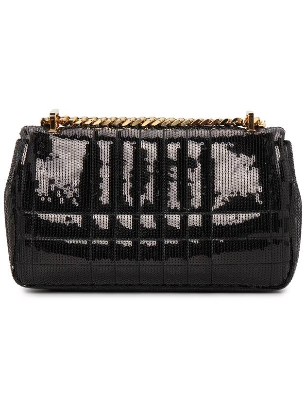 Lola Sequin Quilted Leather Small Shoulder Bag Black - BURBERRY - BALAAN 5