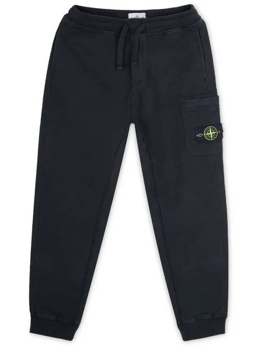 Wappen Patch Cargo Jogger Track Pants Black - STONE ISLAND - BALAAN 2