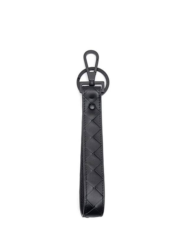 Intrecciato Key Holder Black - BOTTEGA VENETA - BALAAN.