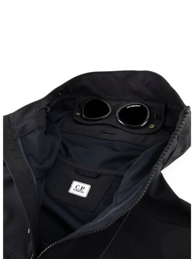 Shell R Goggle Hooded Jacket Black - CP COMPANY - BALAAN 8