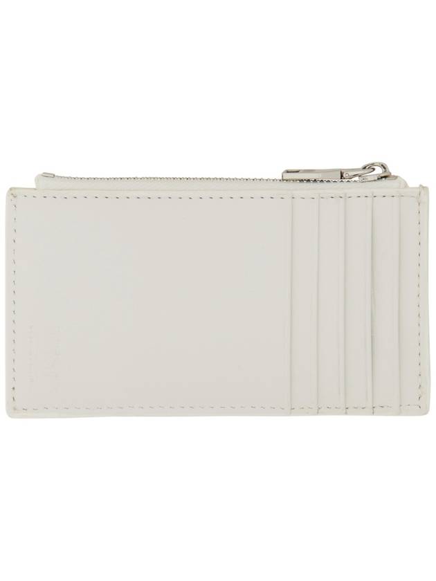 Glossy Leather Card Wallet White - DIESEL - BALAAN 3