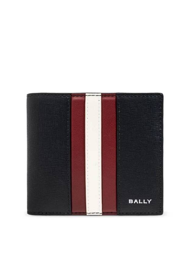 Ribbon Logo Bifold Half Wallet Black - BALLY - BALAAN 1