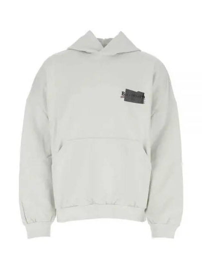 Logo Tape Hoodie White - BALENCIAGA - BALAAN 2