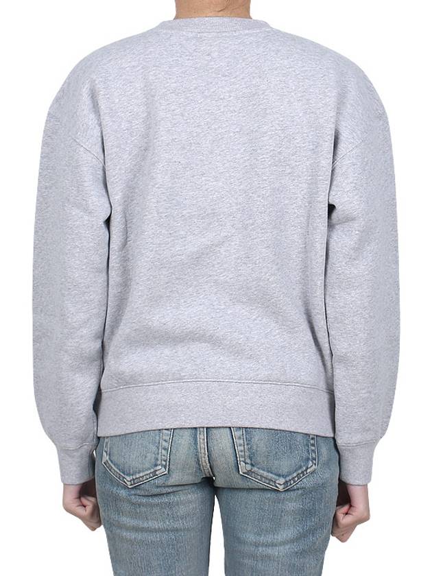 College Fox Print Sweatshirt Light Grey Melange - MAISON KITSUNE - BALAAN 5