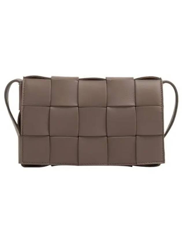 Cassette Intrecciato Small Cross Bag Taupe - BOTTEGA VENETA - BALAAN 2