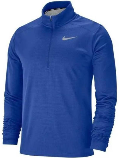 Pacer Dry Fit Half Zip Long Sleeve T-shirt Blue - NIKE - BALAAN 2