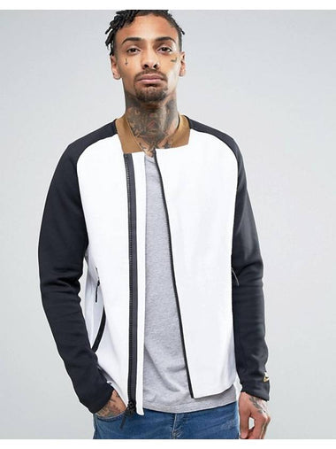 01832115100Tech fleece jacketwhite black beige - NIKE - BALAAN 1