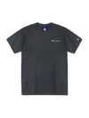 Classic graphic small logo crew neck short sleeve t shirt dark gray - CHAMPION - BALAAN 3