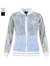 Women s Star Pattern Mesh Blouson Jumper JB4M838W - LUX GOLF - BALAAN 4