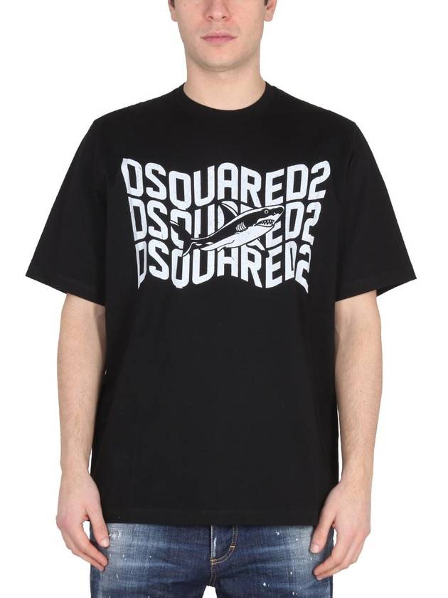 23 ss logo print t-shirt S74GD1089S23009900 B0040197420 - DSQUARED2 - BALAAN 2