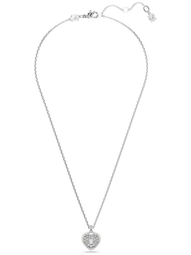 Hyperbola Pendant Heart Necklace Silver - SWAROVSKI - BALAAN 2