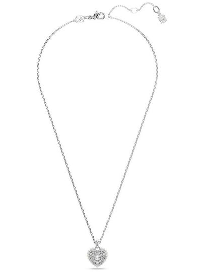 Hyperbola Pendant Heart Necklace Silver - SWAROVSKI - BALAAN 2