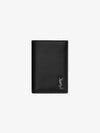 Men's Tiny Monogram Logo Half Wallet Black - SAINT LAURENT - BALAAN 2