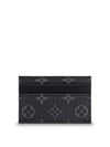 Monogram Eclipse Double Card Wallet Black - LOUIS VUITTON - BALAAN 5