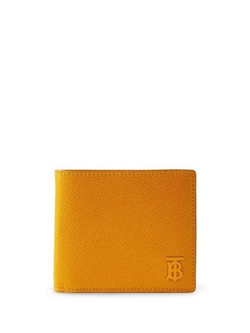 TB 2-stage Grainy Leather Half Wallet Yellow - BURBERRY - BALAAN 1