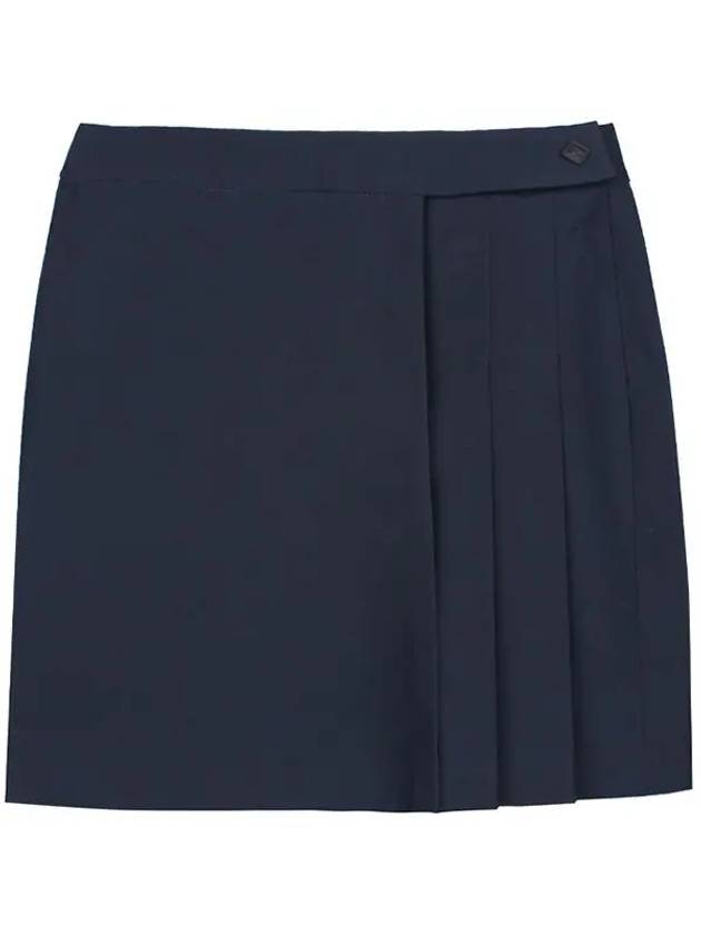 Women's Cataleya Pleated Skirt Navy - J.LINDEBERG - BALAAN 3