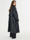 MET eco leather long coat - METAPHER - BALAAN 2