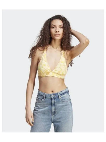 adidas AOP bralette yellow IU0643 - ADIDAS - BALAAN 1