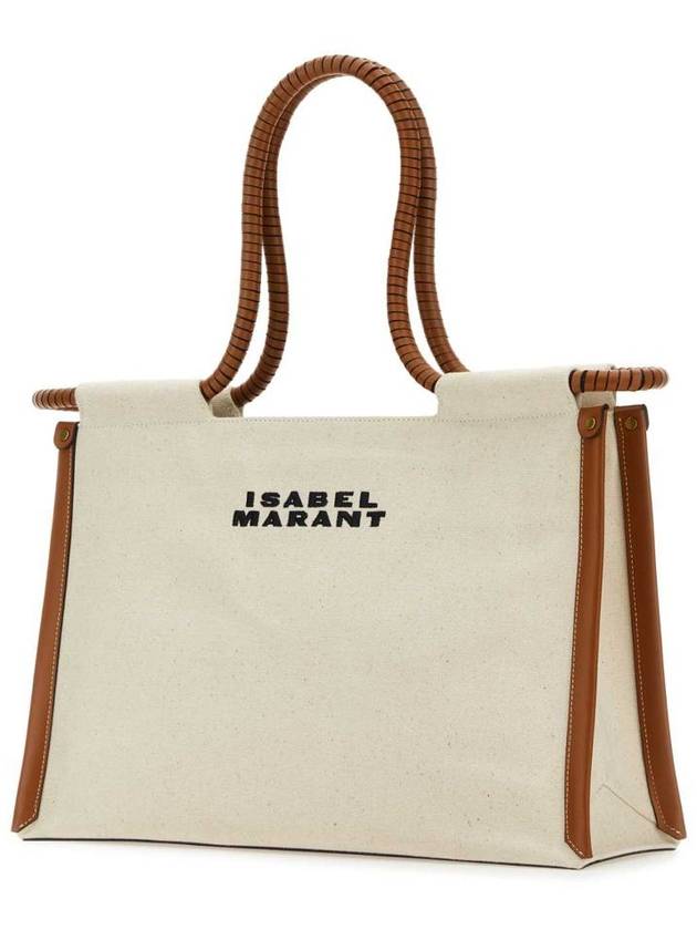 Toledo Canvas Tote Bag Neutral - ISABEL MARANT - BALAAN 3