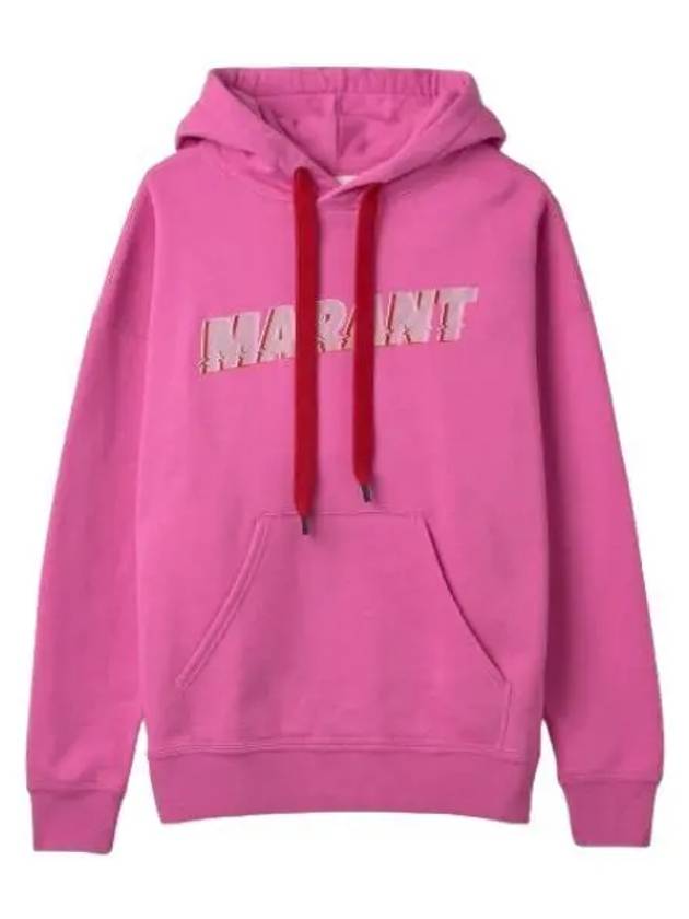 Mansell Logo Hoodie Pink Hooded Sweatshirt - ISABEL MARANT - BALAAN 1