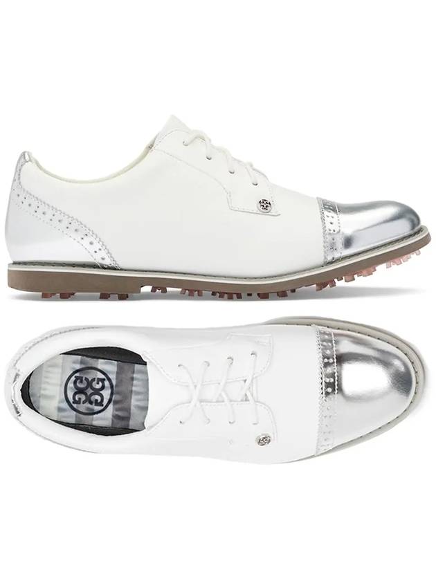 Women's Gallivator Cap Toe Spikelees Snow Sharkskin - G/FORE - BALAAN 2