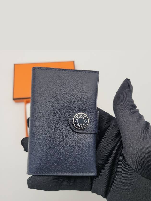 R.M.S Card Wallet Navy - HERMES - BALAAN 4