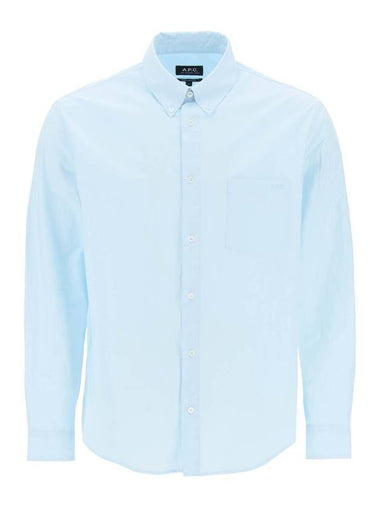 Edouard Long Sleeve Shirt Blue - A.P.C. - BALAAN 1