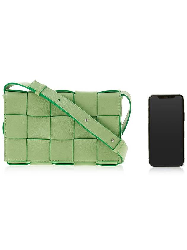 Lambskin Small Cross Bag Light Green - BOTTEGA VENETA - BALAAN 7