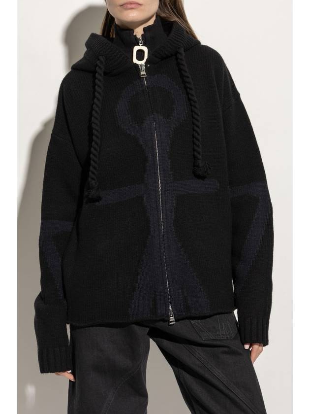 JW Anderson Wool Cardigan, Women's, Black - JW ANDERSON - BALAAN 3