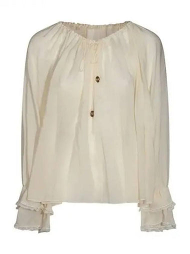 Chloe beige silk blouse 270566 - CHLOE - BALAAN 1