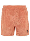 Men's Logo Patch Nylon Metal Swim Shorts Orange - STONE ISLAND - BALAAN 2