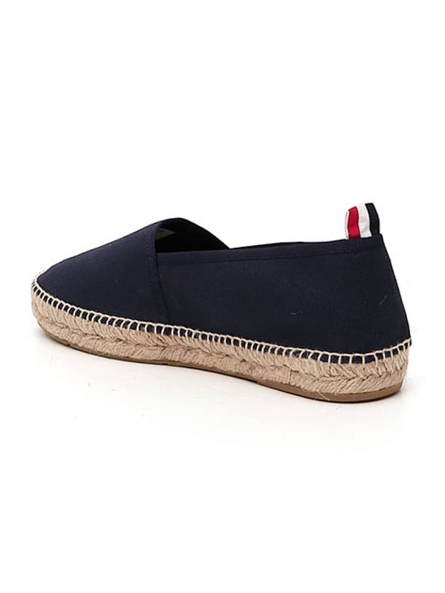 Men's Three-Stripe Tab Espadrille Navy - THOM BROWNE - BALAAN.