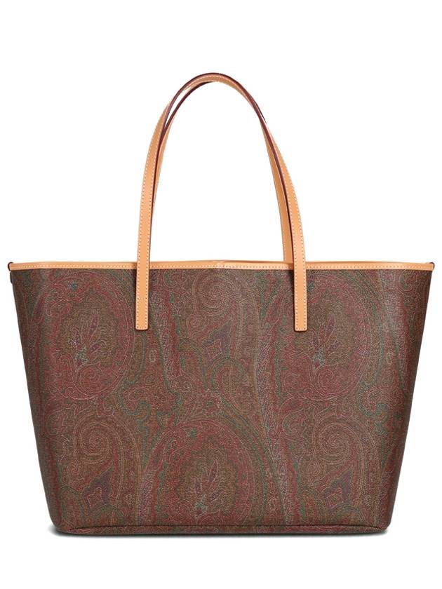 Paisley Medium Shopper Shoulder Bag Brown - ETRO - BALAAN 3
