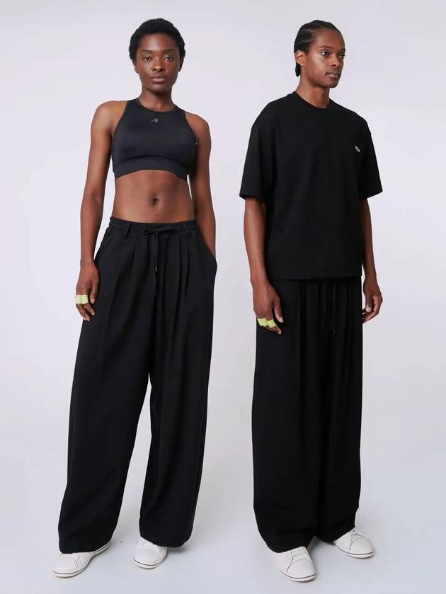 AU42PT07 Classic wide pants black - ATHPLATFORM - BALAAN 4