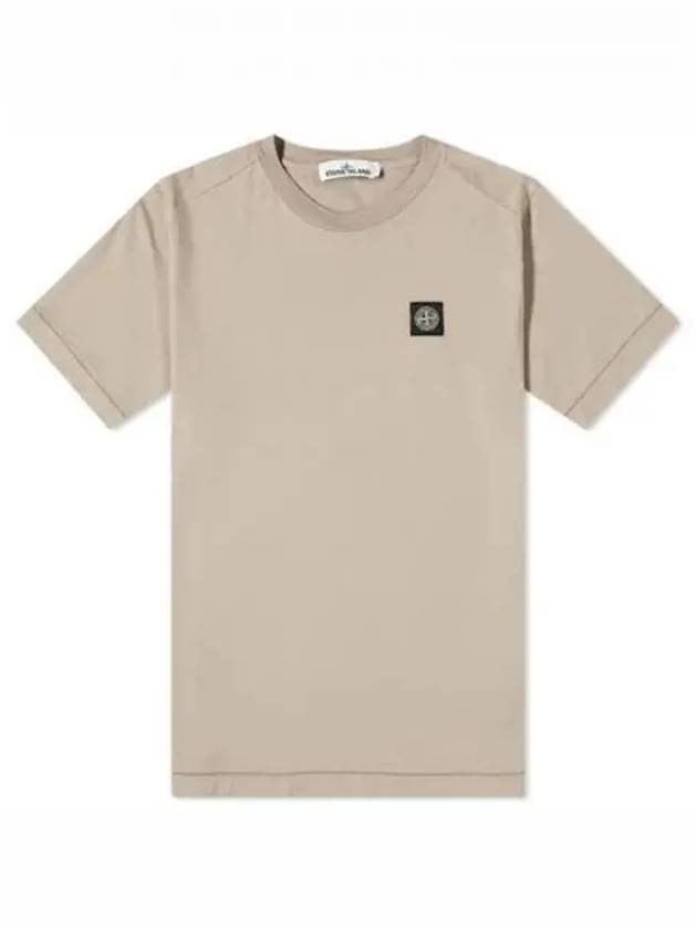 731524113 V0068 Wappen Patch Short Sleeve T Shirt Oatmeal Men s TLS 270004 - STONE ISLAND - BALAAN 1