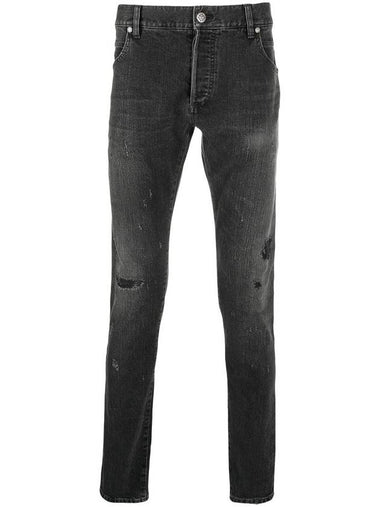 Distressed finish denim jeans VH1MG00 - BALMAIN - BALAAN 1