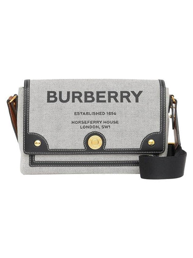 Horseferry Print Canvas Note Cross Bag Grey - BURBERRY - BALAAN 1