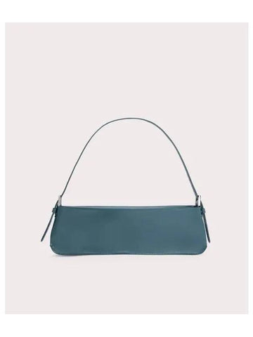 Dulce Semi Patent Shoulder Bag Petrol - BY FAR - BALAAN 1