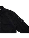 Gabardine Long Sleeve Shirt Black - CP COMPANY - BALAAN 5