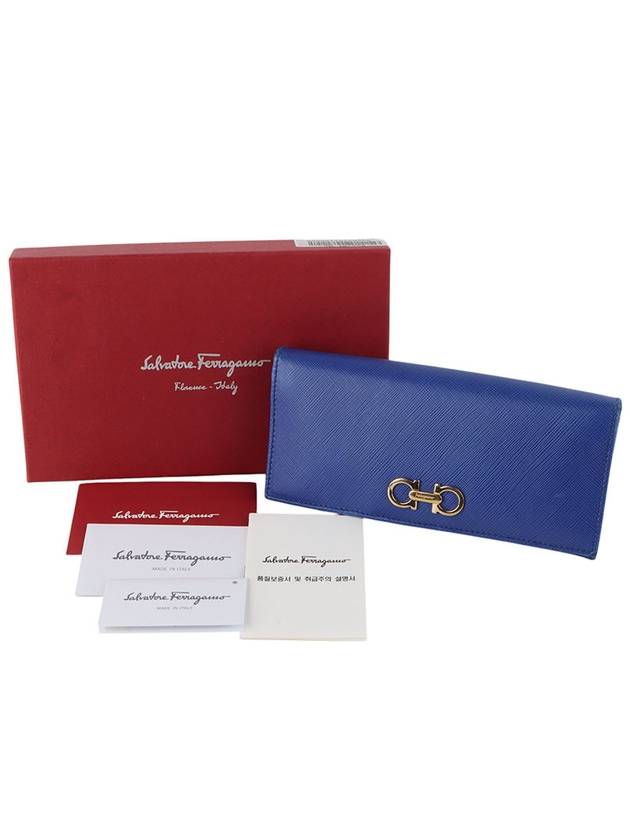 Ferragamo 22 B857 Gold Metal Gancini Saffiano Long Wallet Department Store Warranty 33640Y 2 - SALVATORE FERRAGAMO - BALAAN 7