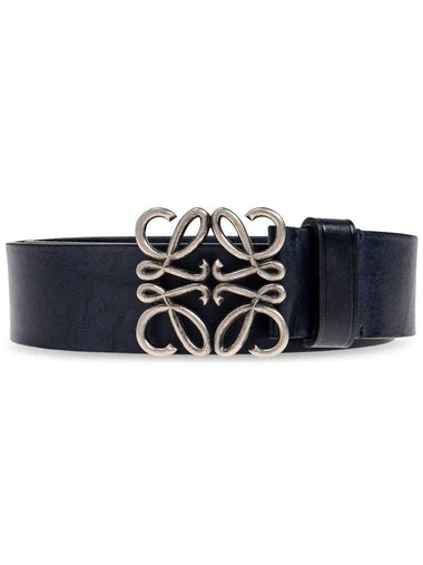 Loewe Belt With Logo, Men's, Navy Blue - LOEWE - BALAAN 1