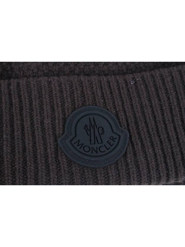 Logo patch wool beanie - MONCLER - BALAAN 5