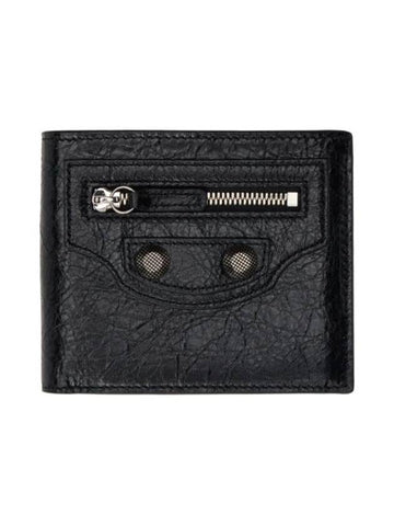 Le Cargoll Square Fold Lambskin Bicycle Wallet Black - BALENCIAGA - BALAAN 1