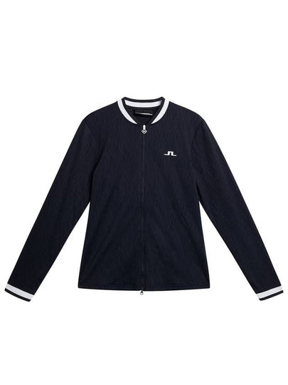 Women's Leonor Mid Layer Golf Zip-Up Jacket Navy - J.LINDEBERG - BALAAN 2