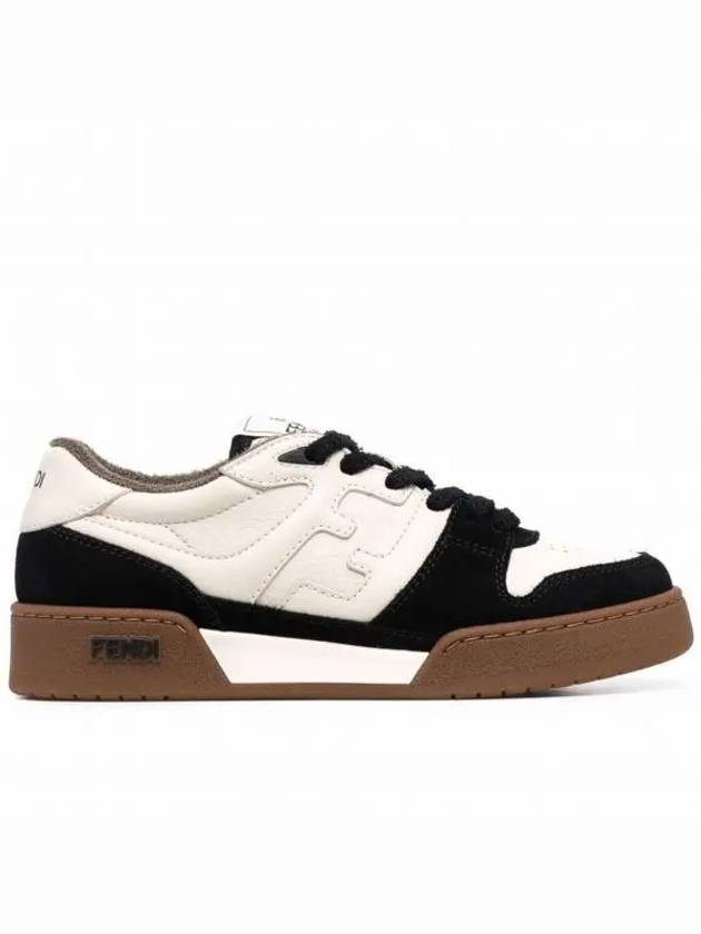 Match FF Logo Low Top Sneakers Black - FENDI - BALAAN 2