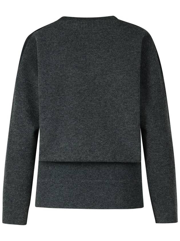 Fabiana Filippi Grey Wool Blend Sweater - FABIANA FILIPPI - BALAAN 3