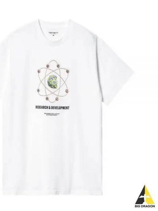 Logo Organic Cotton Short Sleeve T-Shirt White - CARHARTT WIP - BALAAN 2