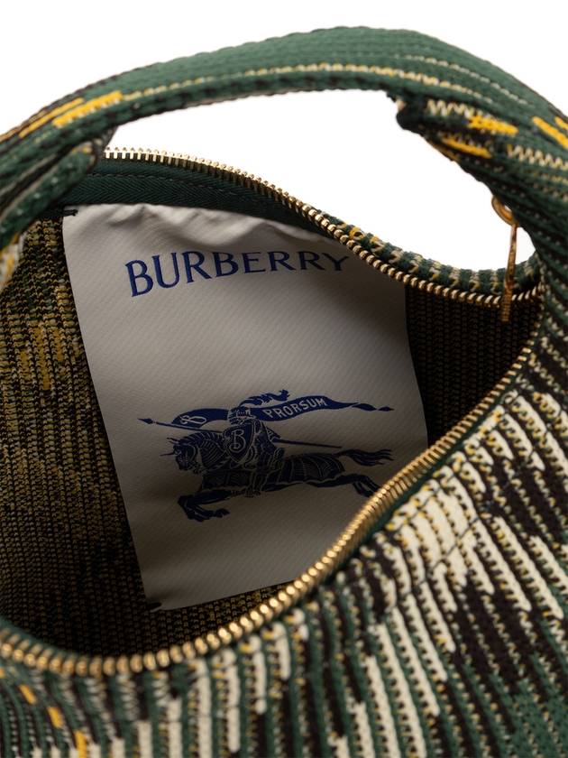 Peg Medium Check Pattern Duffel Bag Green - BURBERRY - BALAAN 6