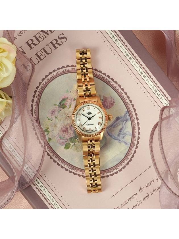 Watch Antique Touch Rose Gold Swiss European Roman Numerals - ROSEMONT - BALAAN 1